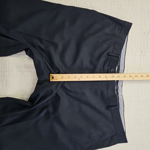 Tommy Hilfiger Dress Pants Men's 42x30 Navy Blue Modern Flex Stretch Chambray - Picture 6 of 14